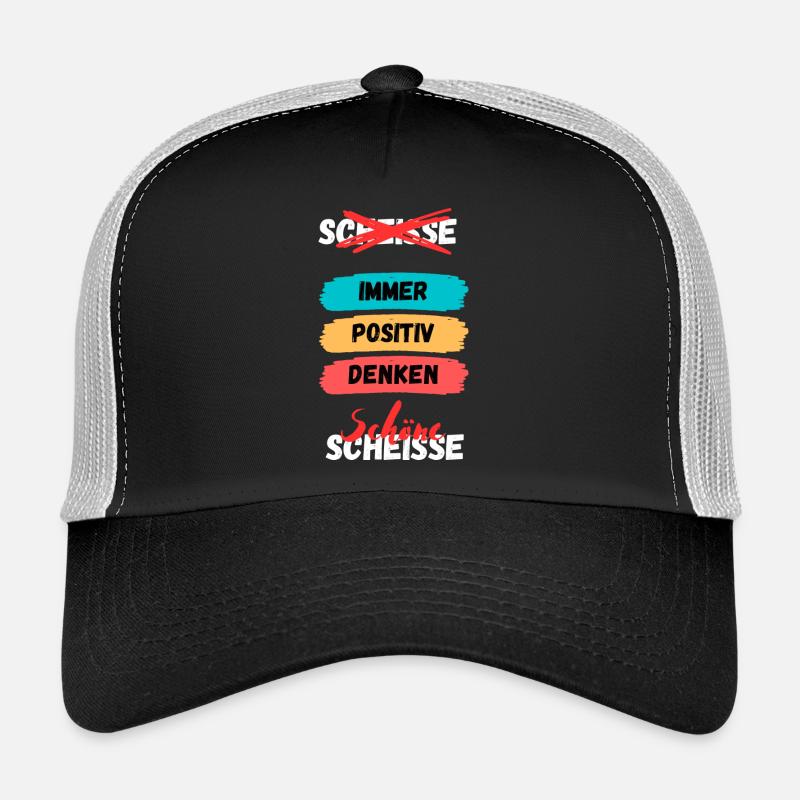 Immer Positiv Denken Farbband Trucker Cap