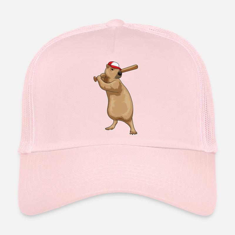 Batte de baseball Capybara Casquette trucker 