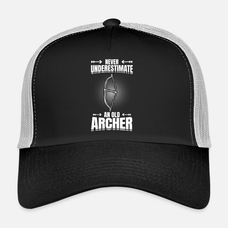 Never Underestimate An Old Archer Trucker Cap