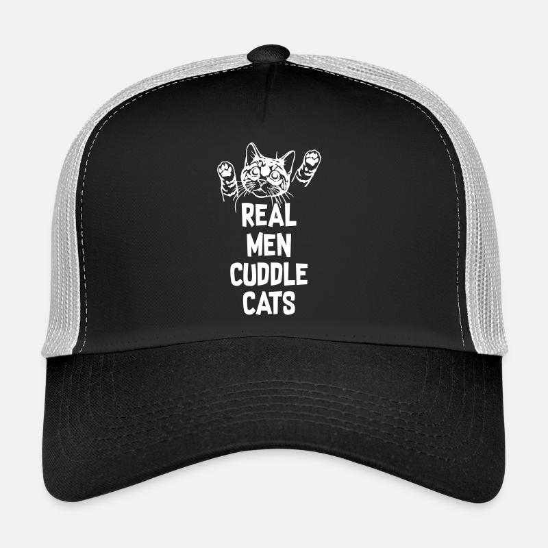 Real Man Cuddle Cats Trucker Cap