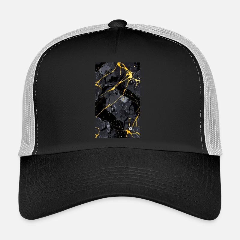 Marmor Marmor Granit schwarz und golden oder GF Trucker Cap