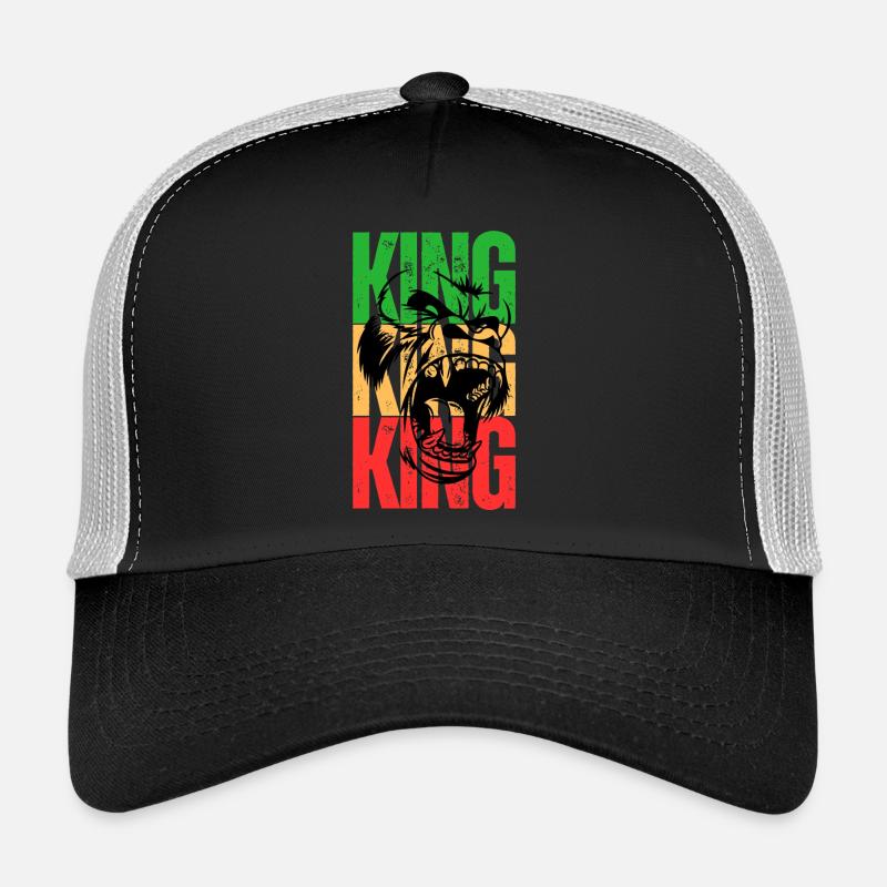 König Gorilla - Trucker Cap - Schwarz/Steingrau