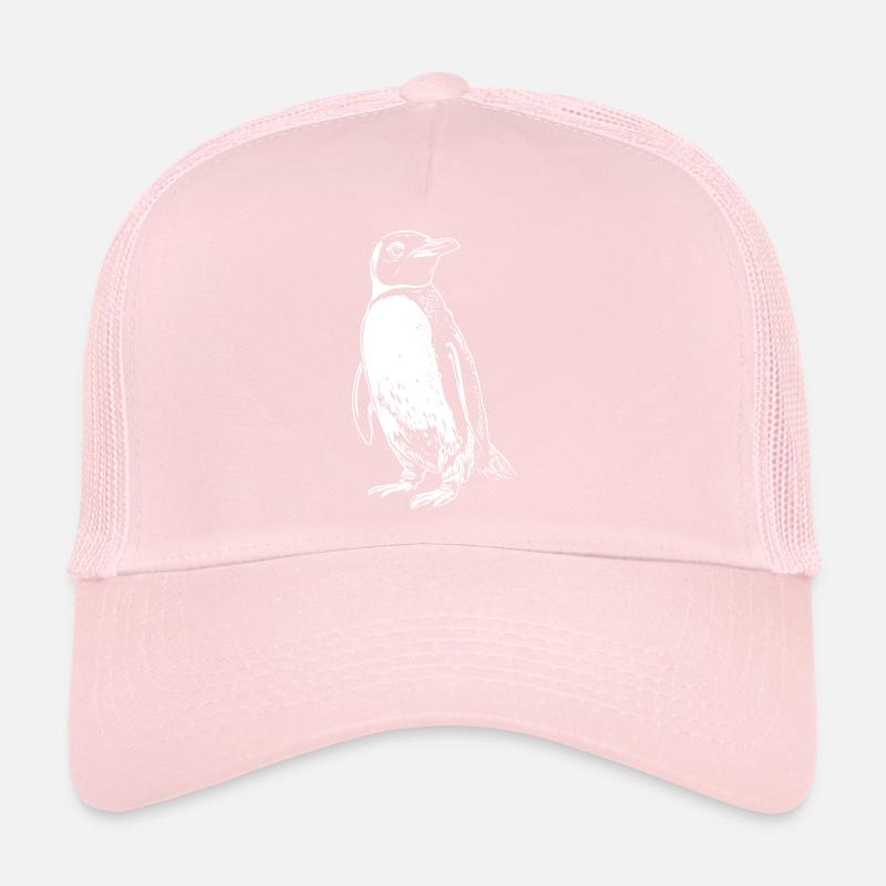 Dessin du pingouin blanc Casquette trucker 
