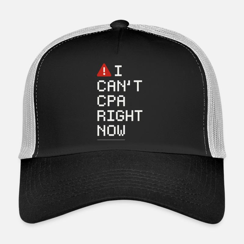 Blagues d’un étudiant en comptabilité cpa en formation excel Casquette trucker 