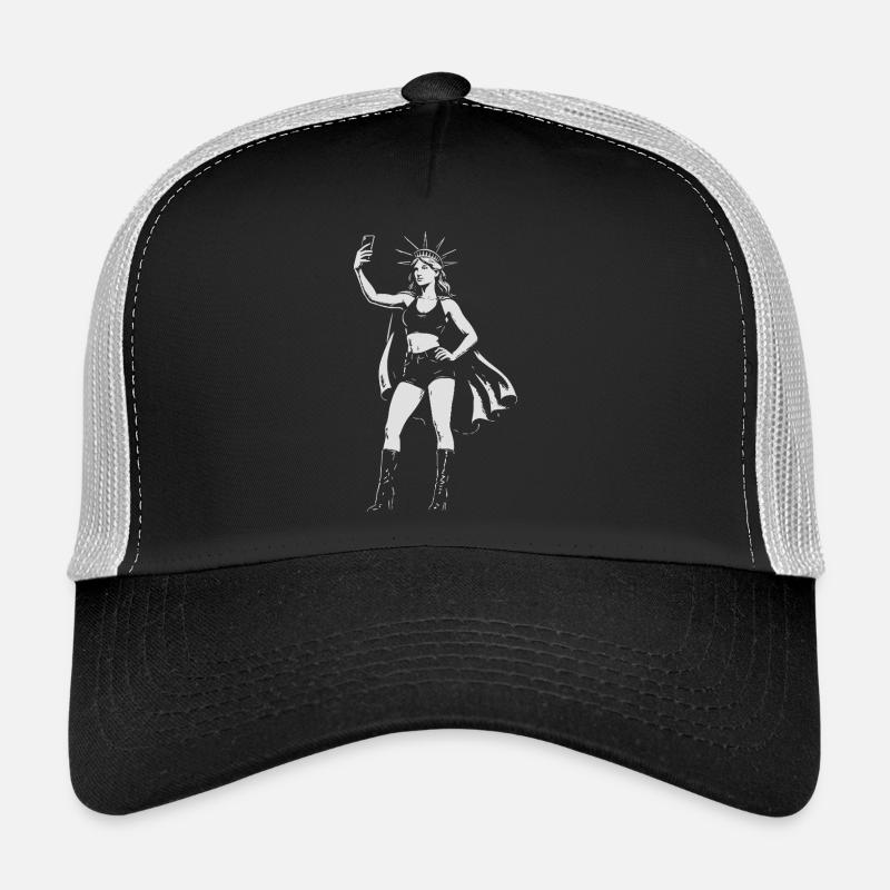 Selfie Liberty : Clichés de Statue Casquette trucker 
