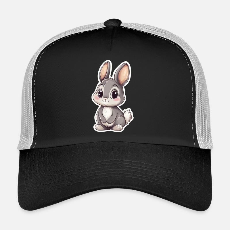 Hase - Trucker Cap - Schwarz/Steingrau