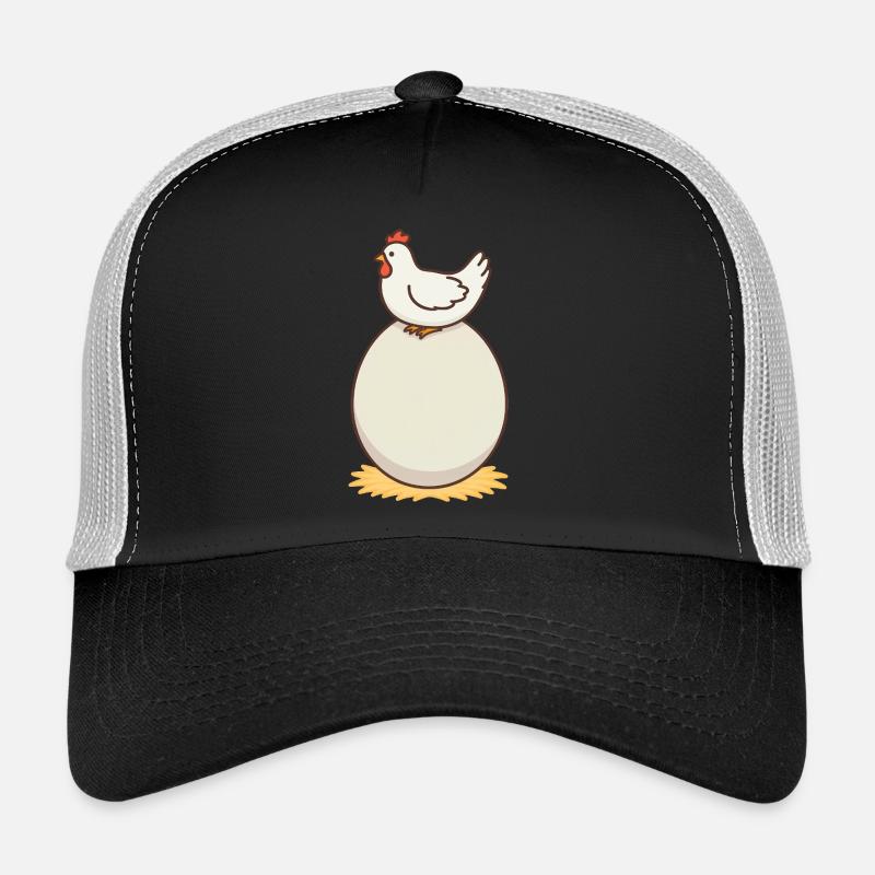 Chicken and egg - Trucker Cap - black/stone grey