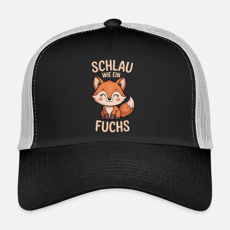 Smart as a fox cute fox design Trucker Cap