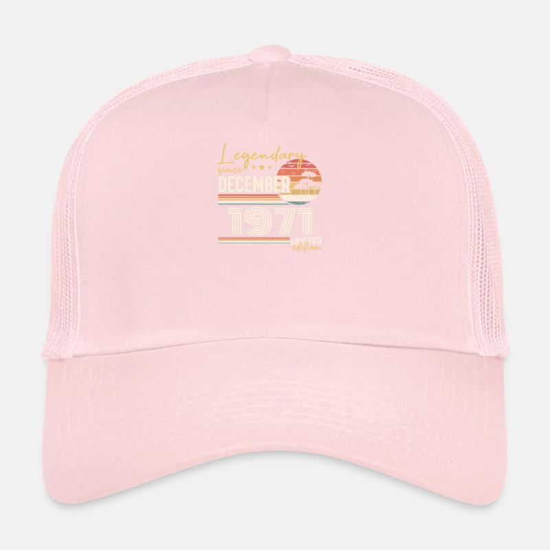 December 1971 54th Anniversary Gift Trucker Cap