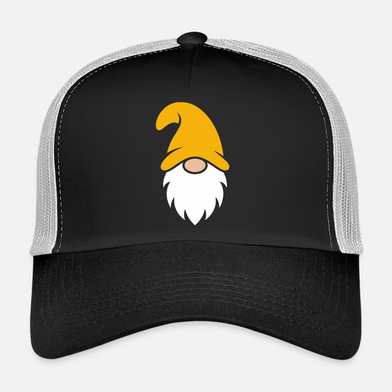 Illustration de gnome de chapeau orange Casquette trucker 