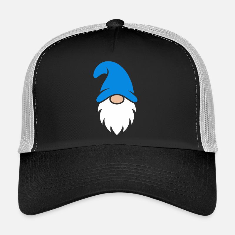 Icône barbue de gnome azur Casquette trucker 