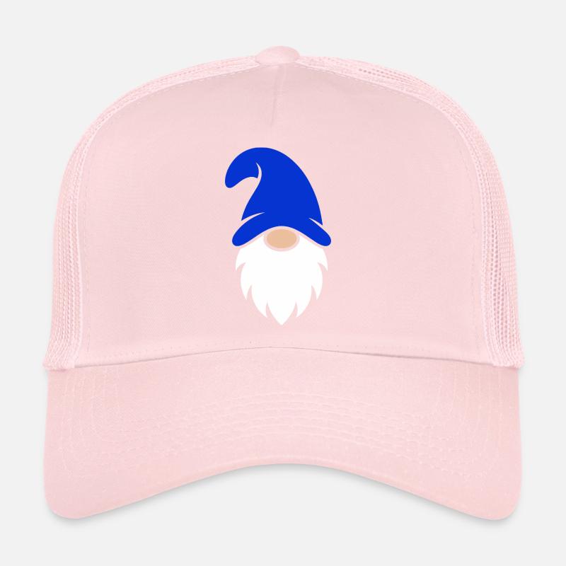 Breloque Gnome barbu bleu Casquette trucker 