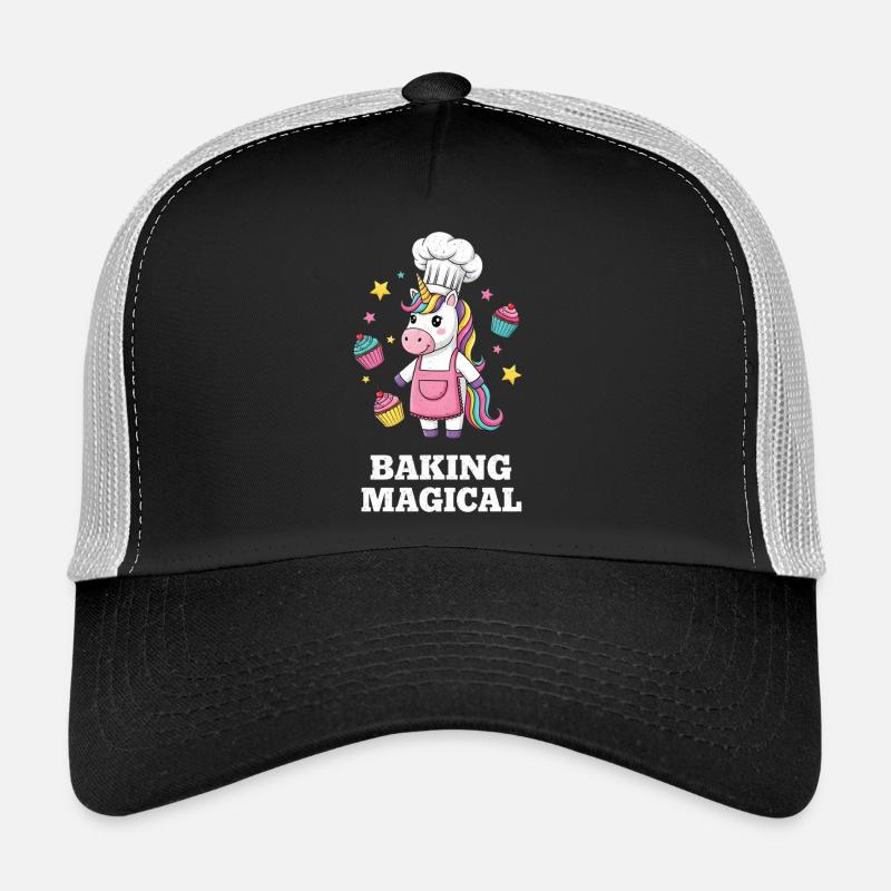 Unicorn Baker's Magic Trucker Cap