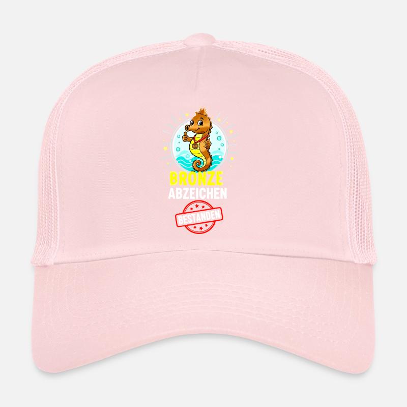 Insigne hippocampe en bronze Casquette trucker 