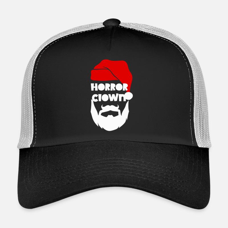 Horror Clown Santa Trucker Cap