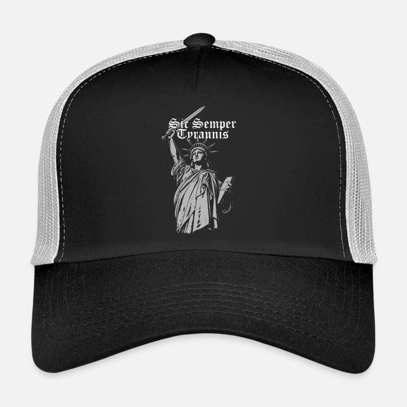 Sic Semper Tyrannis, Freiheitsstatue mit Schwert Trucker Cap