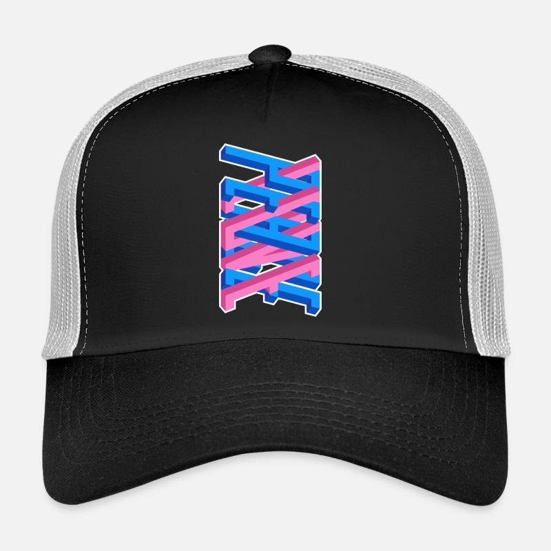 Love & Peace – Graffiti Style Liebe & Freiheit Trucker Cap