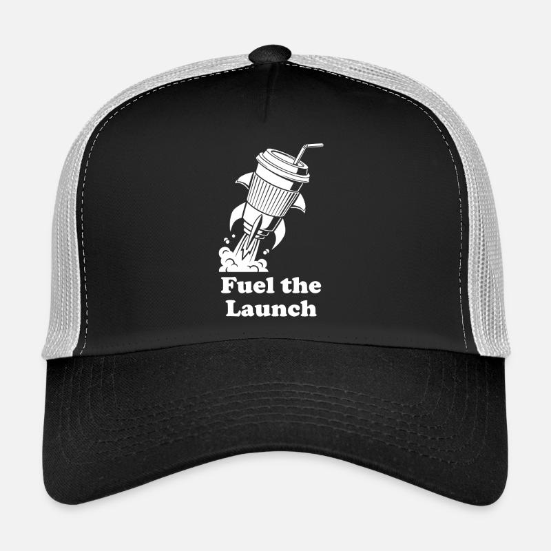 Lancement de carburant de fusée - Casquette trucker  - noir/gris pierre
