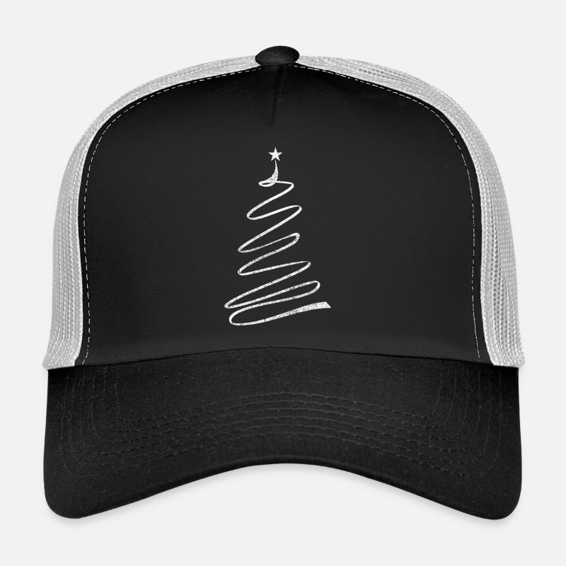 Célébration drôle d’un sapin de Noël minimaliste Casquette trucker 