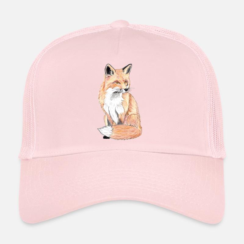 Petit renard des forêts - un compagnon doux Casquette trucker 