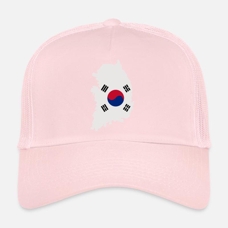 Carte du drapeau sud-coréen Casquette trucker 