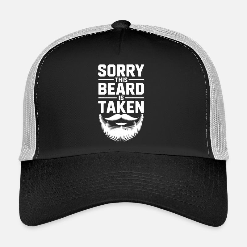 Taken Beard: Bold Typography with Beard Trucker Cap