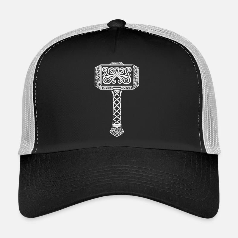 Mjölnir Marteau de Thor Viking Mascotte Nordique Casquette trucker 