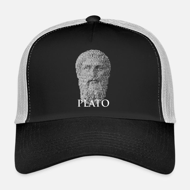 Plato Halftone Portrait Trucker Cap
