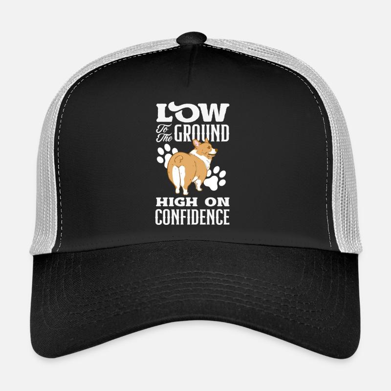 Kurze Beine, Große Einstellung, Corgi Trucker Cap