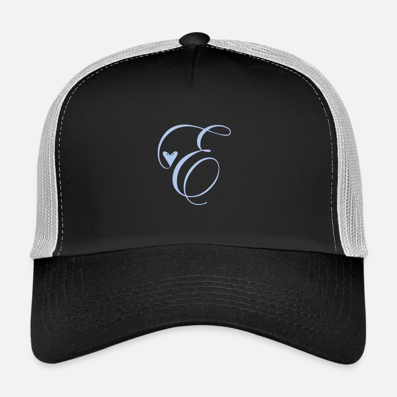 Monogramme E Cœur Vigne Casquette trucker 