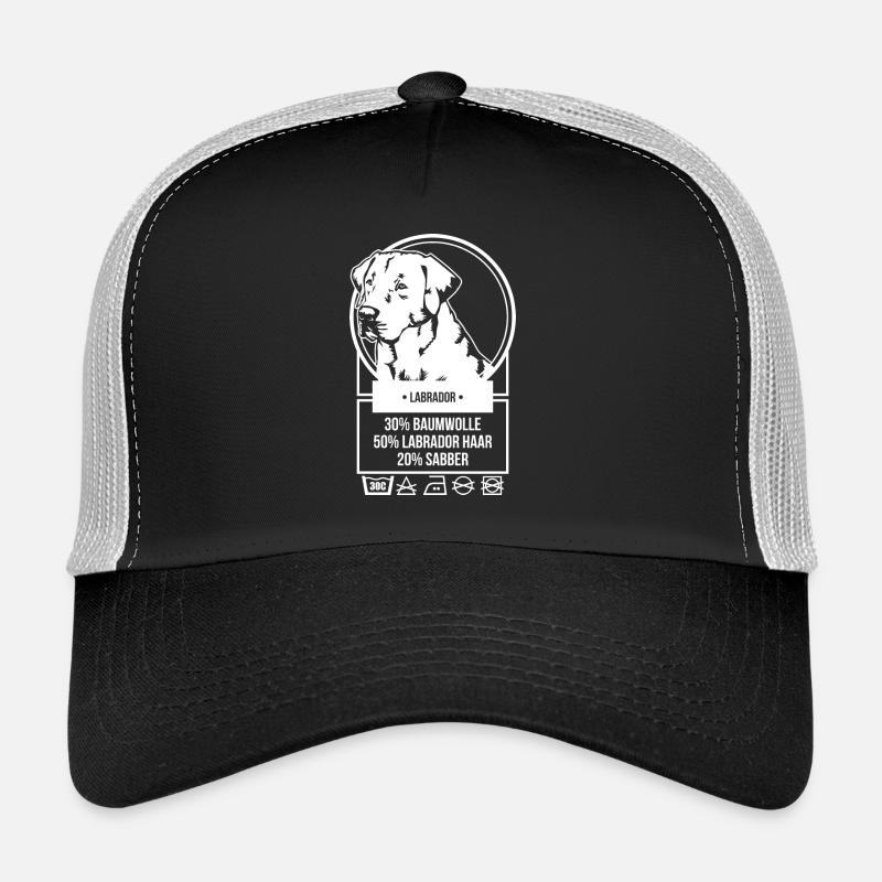 Labrador - Trucker Cap - Schwarz/Steingrau