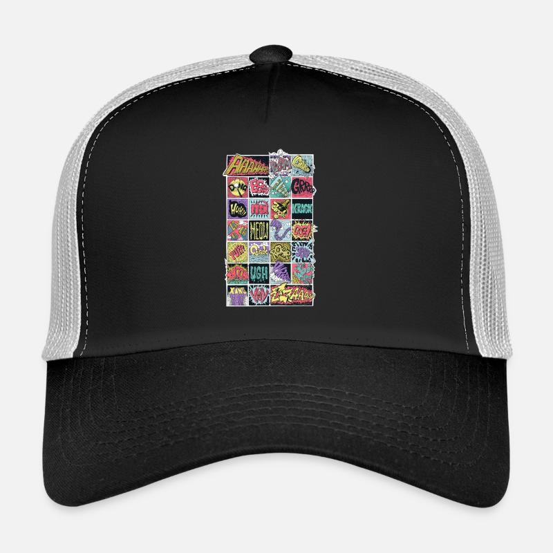 Onomatopoeia - Trucker Cap - black/stone grey