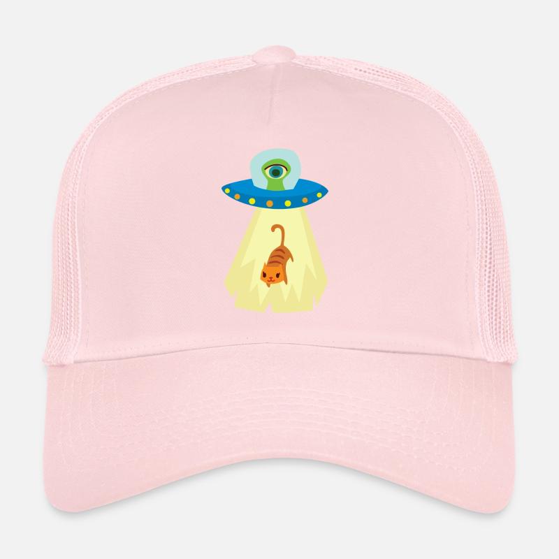 UFO cat abduction Trucker Cap
