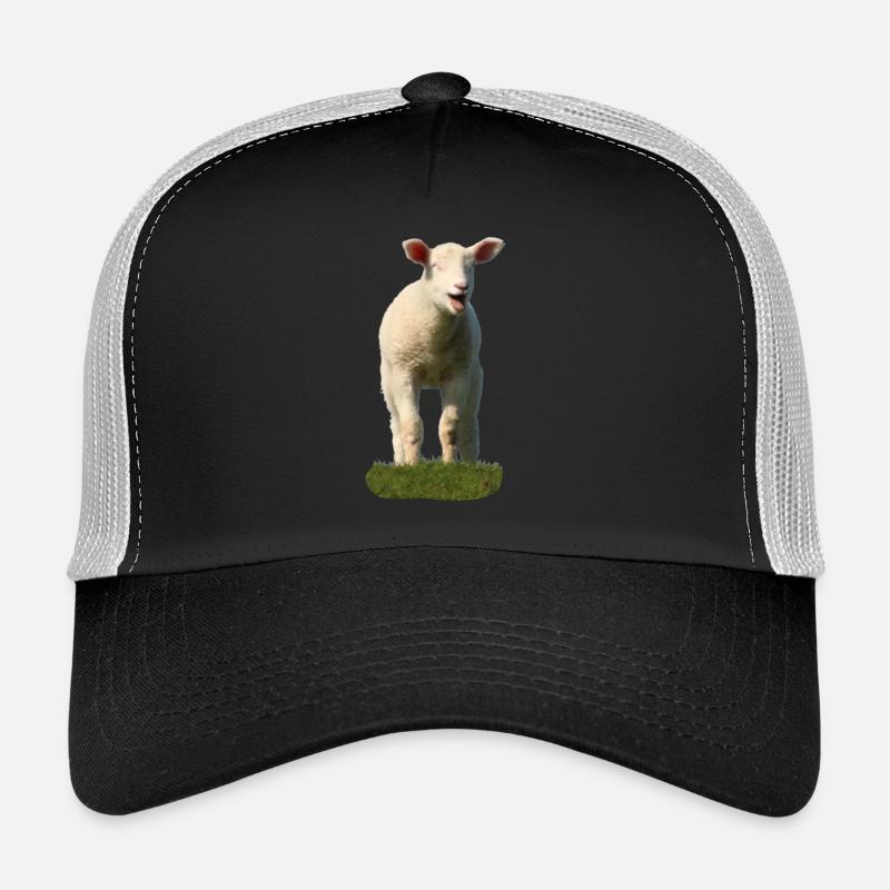 Süßes Schaf auf einer Weide Trucker Cap