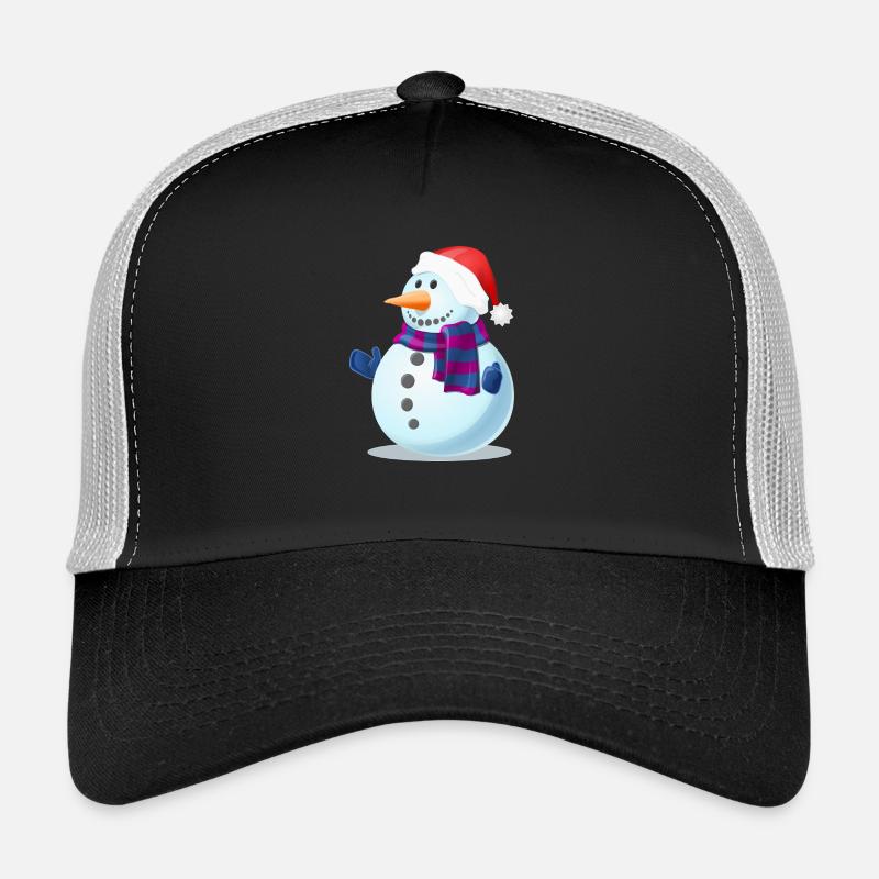 Schneemann - Trucker Cap - Schwarz/Steingrau