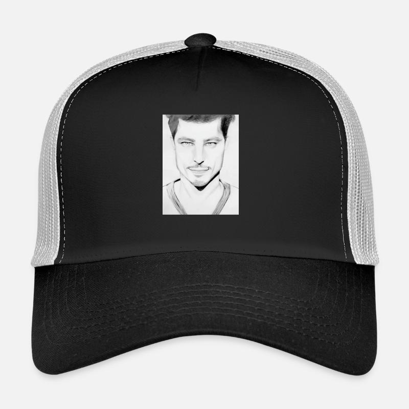 Handsome - Casquette trucker  - noir/gris pierre