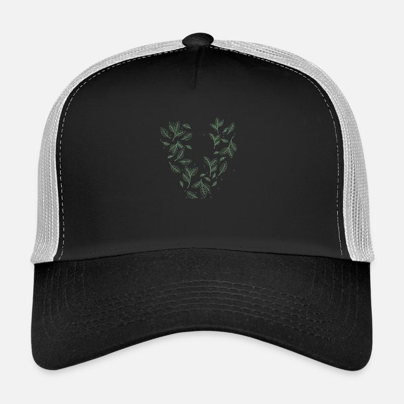Veganer Vegetarier Tierschutz Geschenkidee - Trucker Cap - Schwarz/Steingrau