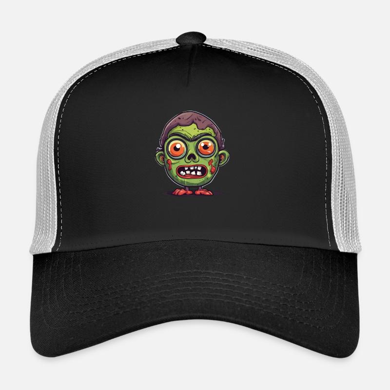 Halloween Zombie Head Trucker Cap