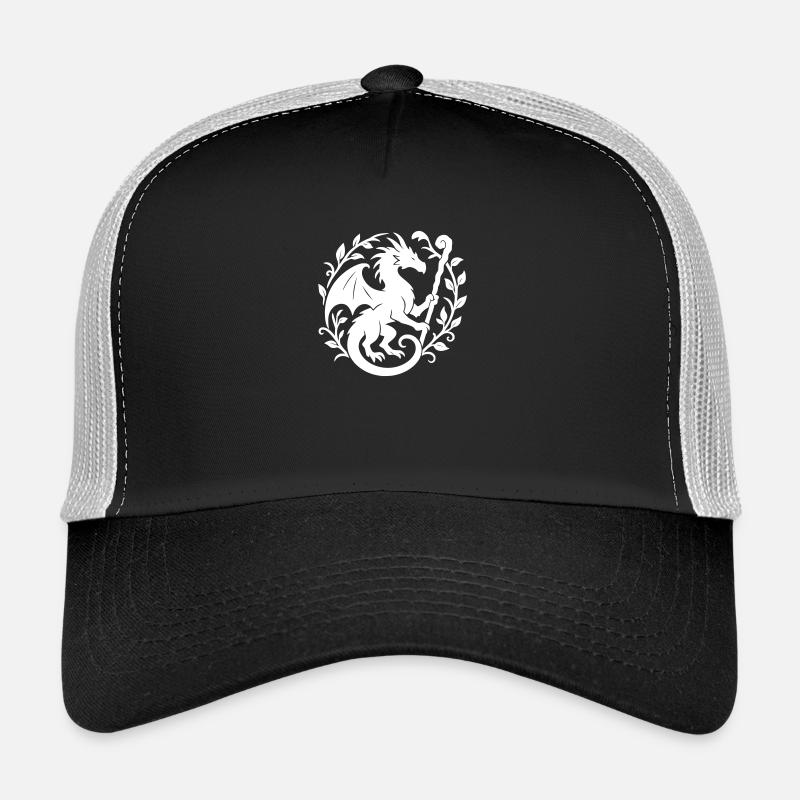 Druid Dragon (white) Trucker Cap