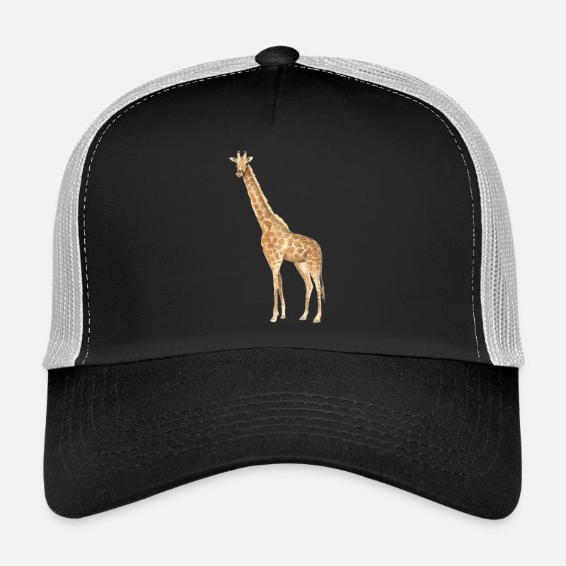 Giraffe - Trucker Cap - Schwarz/Steingrau