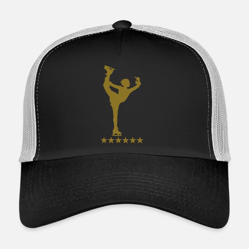 Eiskunstlauf - Trucker Cap - Schwarz/Steingrau