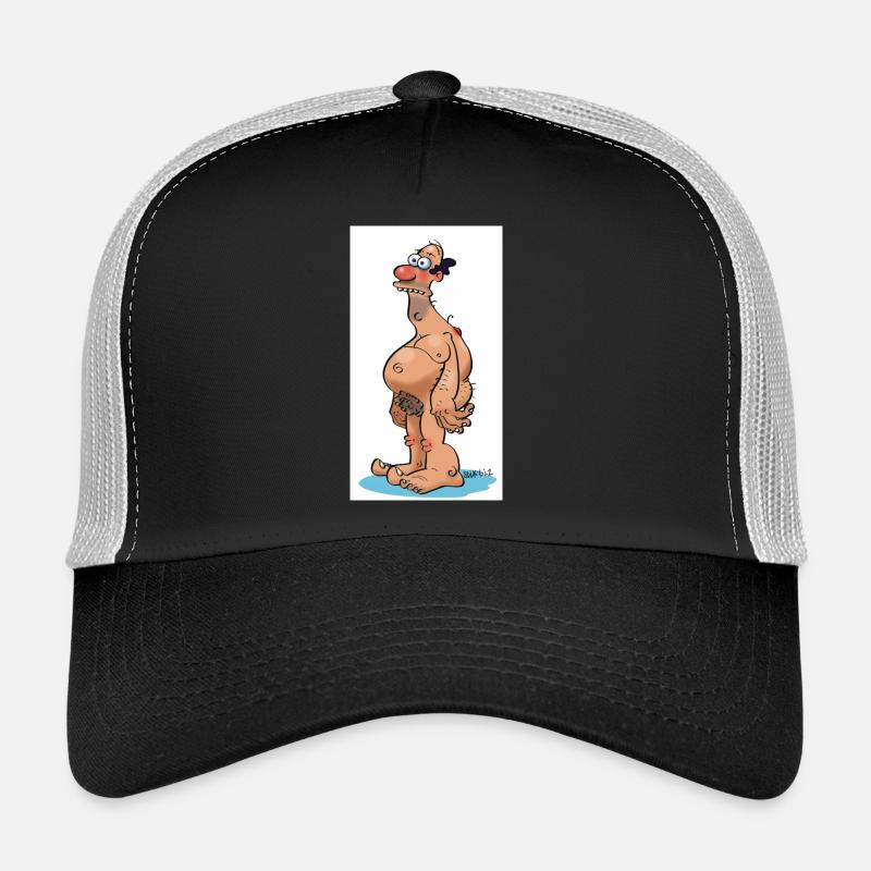 vollidiot - Trucker Cap - Schwarz/Steingrau