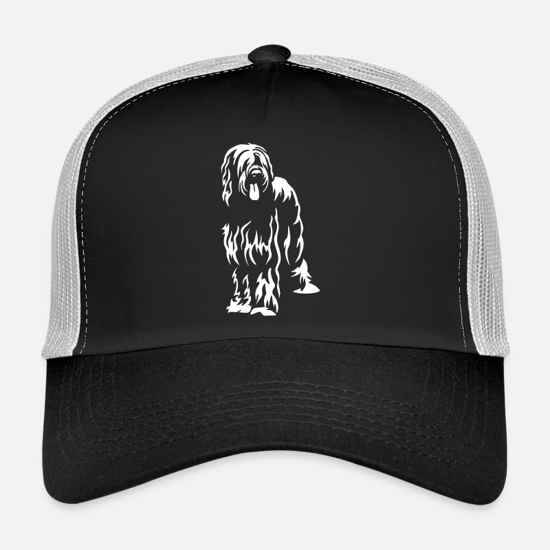 Briard "Black Edition" - Trucker Cap - Schwarz/Steingrau