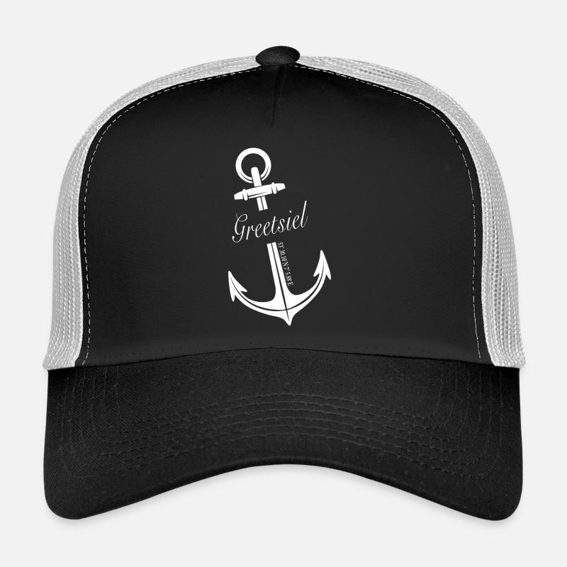 Greetsiel - Trucker Cap - Schwarz/Steingrau
