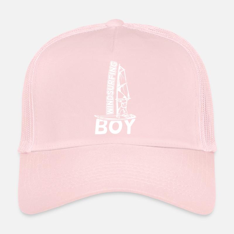 Funny windsurfer boy Trucker Cap