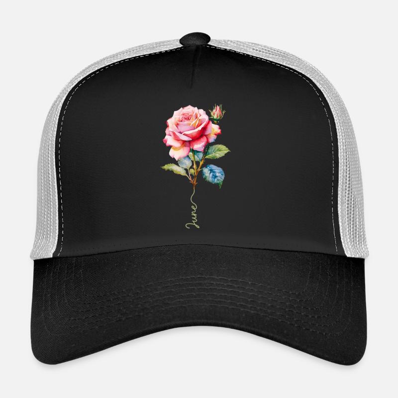 Painted Pink with Vibrant Details Trucker Cap