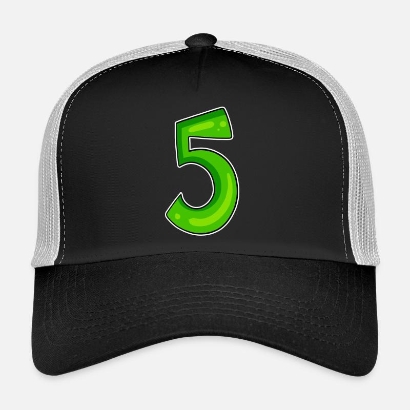 Numéro 5 Numéro Vert - Casquette trucker  - noir/gris pierre