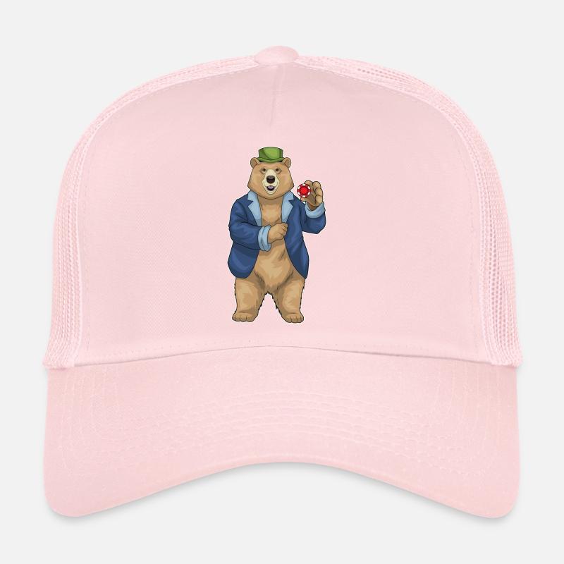 Bear Poker Jetons de poker Casquette trucker 