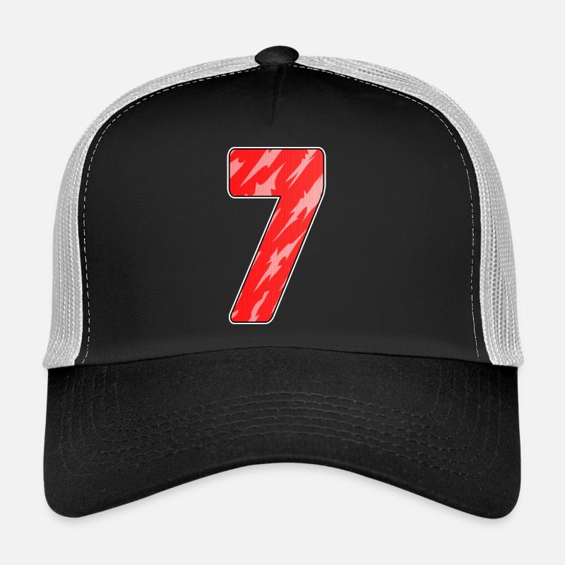 Numéro sept - Numéro 7 Numéro Rouge Casquette trucker 