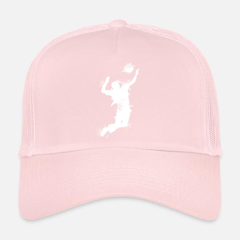 Volleyball Attack Explosion Volleyball Volleyball de plage Logo Casquette trucker 